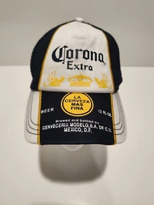 Corona Extra Mesh Trucker Snapback Hat Cap Beer Cerveza Mexico Advertising - Picture 1 of 6