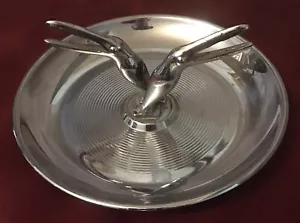 Vintage Mid-Century 6” Probable Hamilton Chrome Pellican Pincherette Ashtray - Picture 1 of 3