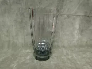 Vaso vetro Art Decò anni 20 taglio pannello acciaio grigio Loetz/Moser Austria Cecoslovacchia - Foto 1 di 5