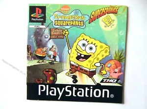 Folleto de instrucciones 51881 - Bob Esponja Pantalones Cuadrados Superesponja - Sony PS1 Playsta - Imagen 1 de 1