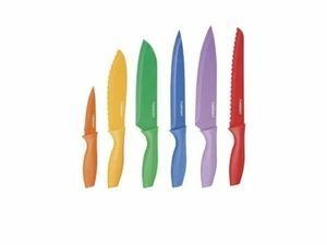 Cuisinart - 12-Piece Knife Set - Red/Orange/Yellow/Green/Blue/Purple - Picture 1 of 4