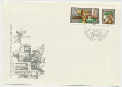 Germany DDR Sc. 2292 Karl-Marx-Stadt Buildings and Monument 1982 on FDC - Image 1 of 2