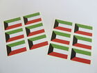 Mini Sticker Packung, Selbstklebende Kuwait Flagge Etiketten, FR159