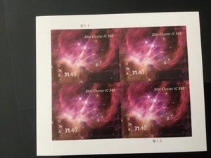 US Stamp 2025 Star Cluster $31.40 X4 Block Sheet MNH - Picture 1 of 1