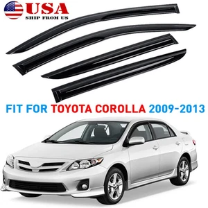 For 2009-2013 Toyota Corolla 4pcs Window Vent Visors Sun Rain Guards Kxfbdnuibov - Picture 1 of 11