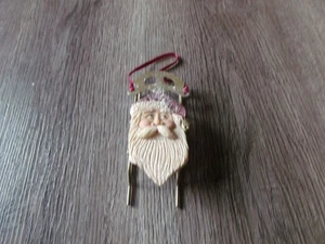 COLLECTIBLE KURT S ADLER SLED SANTA HEAD ORNAMENT - Picture 1 of 2