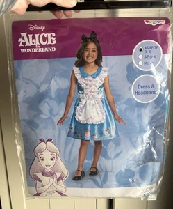 Disney Alice in Wonderland Fancy Dress Costume, Children’s Age 3-4 Years BNWT - Picture 1 of 4