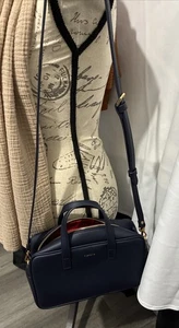 FIBRENO MINI BAGUETTE BAG • 09 NAVY - Picture 1 of 13
