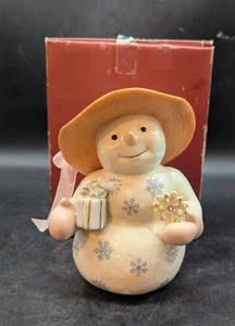 Lenox LADY SNOWFLAKE Porzellan Schneemann Figur Joyful Holiday Dekoration - Bild 1 von 8
