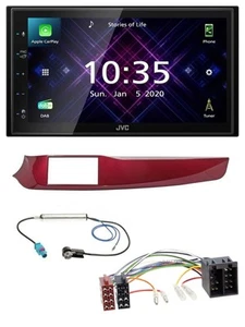 JVC DAB 2DIN MP3 Bluetooth USB Autoradio für Alfa Giulietta 10-13 rot glänzend - Bild 1 von 10