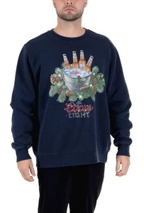 Herren Coors leichtes Fleece-Sweatshirt mit Rundhalsausschnitt Größe Medium NEU - Bild 1 von 7