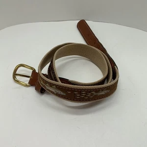 Zep Pro Herren Gürtel Made in USA Massive Messingschnalle Braun Fisch Größe 42 - Bild 1 von 7