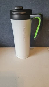 Taza de viaje vaso de café aislado Starbucks 2011 16 oz, tapa, blanca - Imagen 1 de 6