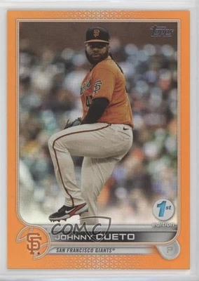 2022 Topps Series 1 1st Edition Orange /75 Johnny Cueto #73 - Image 1 of 2