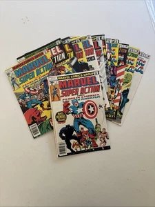 Lotto fumetti Marvel Super Action #1-13 (1977) Capitan America - Foto 1 di 1
