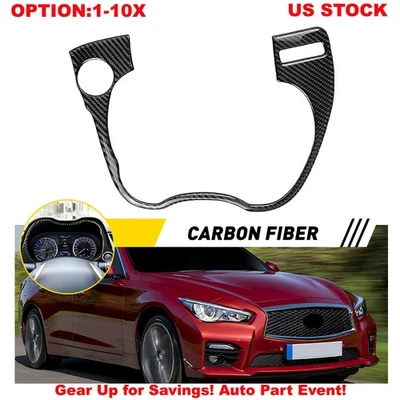 Cubierta de marco de tablero interior para Infiniti Q50 Q60 14-20 accesorios 1-5x Foto 1 de 4
