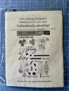 Unity Stamp Company Feb 2019 Kit Of The Month Stamp Set New Unmounted - Picture 1 of 2