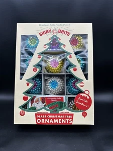 2001 CHRISTOPHER RADKO SHINY BRITE JUMBO RIPPLES REFLECTOR ORNAMENTS 40-00094-0 - Picture 1 of 17