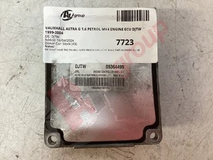 VAUXHALL ASTRA G 1.6 PETROL MK4 ENGINE ECU DJTW 1999-2004 DJTW - Picture 1 of 9