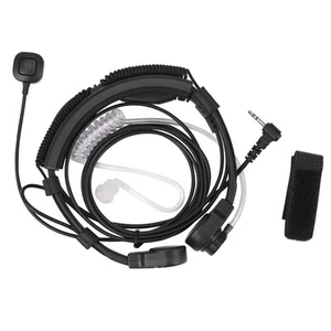 1X(2.5mm Kehlkopfmikrofon Ohrhoerer Headset Mic PTT fuer Walkie Talkie Rad5818 - Photo 1/8