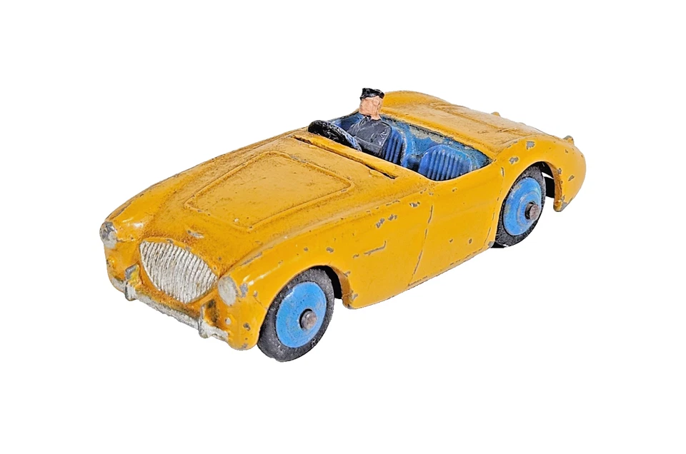 Dinky Toys 109 Austin-Healey 100 Vintage Diecast Coche Color Amarillo Carrocería Repuestos. Foto 1 de 4