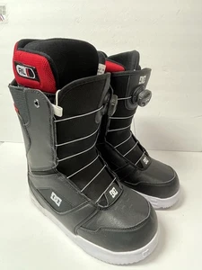 DC Scout BOA Snowboard Boots Black Red US Men's Size 9 Will Ship Without Box - Picture 1 of 16