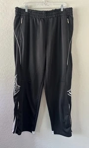 Official Men's Tapout Tap Out Athletic Track Pants Spell Out Black Sz XL MMA - Picture 1 of 13