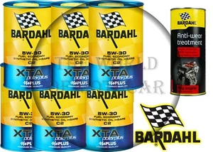6 Lt Bardahl XTA Polarplus 5W30 C2 Long Life Treatment Trattamento Lunga Durata - Foto 1 di 3