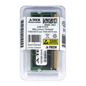 2GB SODIMM IBM-Lenovo Thinkpad T400 6473-xxx 6474-xxx PC3-8500 Ram Memory - Picture 1 of 1