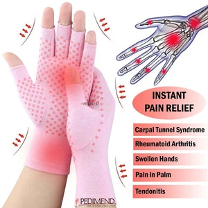 PEDIMEND™ 2X Compression Gloves for Arthritis, Rheumatoid & Carpal Tunnel (PINK) - Picture 1 of 5