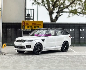WHELART 1:64 2018 White Black Top Range Rover Sports Model Diecast Metal Car - Picture 1 of 6