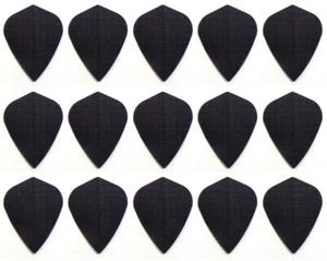5 Sets Rip Stop Nylon Fabric Kite Dart Flights - Ships w/ Tracking - Black - Picture 1 of 1