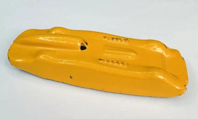 Midgetoy Diecast Streamline 1950s Salt Flats Racer Car Rare Yellow 3” - Image 1 of 4