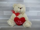 Liebes-Bär mit Herz Stofftier Kuscheltier Teddybär Valentinstag H18cm