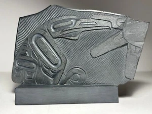 Chris Russ Hand Carved Argillite Carving - Picture 1 of 10