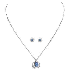 Swarovski Fashion Two Tone One Size Necklace and Earring Set 5347549