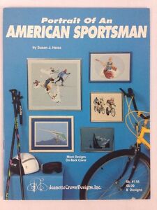 Portrait of An American Sportsman Counted Cross Stitch Pattern Book 118 Jeannett