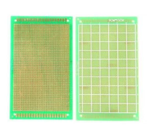 2pcs 9X15cm FR-4 One Side PCB Prototype Printed Circuit Board Glass Green Fiber - Picture 1 of 5