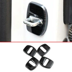 Titanium Black Door Lock Protection Cover Trim 4pcs For Cadillac XT5 2017-2022 - Picture 1 of 8
