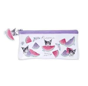 Sanrio fruits series kuromi clear pencil case with acrylic zipper charm - Picture 1 of 3