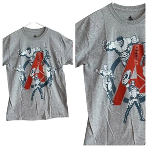 NWT Official Disney Marvel Graphic T-Shirt Medium 19x29 The-Avengers Superheroes - Picture 1 of 7
