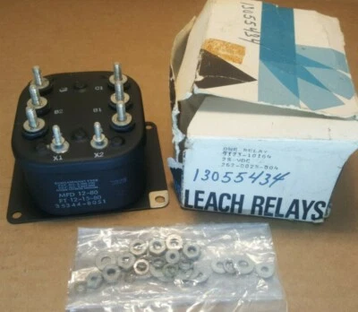 Leach Relay 3PST NO 28VDC Coil - 25A @ 380VAC 50Hz - 12.5A Resistive 9123-10164 - Image 1 of 4