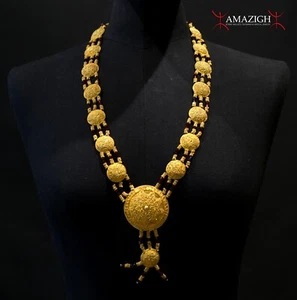 Wunderschöne extra feine Berberkette - vergoldetes Silber filigran - Mauretanien - Bild 1 von 12