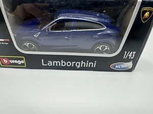 BBURAGO LAMBORGHINI URUS BLUE 1:43 DIE CAST METAL MODEL NEW IN BOX - Picture 1 of 8