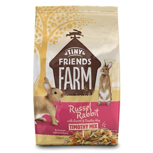Russel Rabbit Food Carrot Timothy Mix 2.5kg TINY FRIENDS FARM Small Animal Feed - Picture 1 of 2