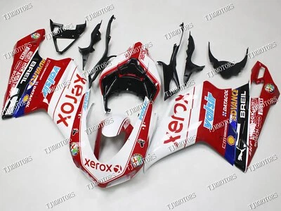 Para Ducati 1098/848 07-11 Rojo Blanco ABS Molde de Inyección Carrocería Carenado Kit Capucha Foto 1 de 4