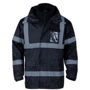 High Visibility Safety Rain Jacket (Inv 108) - Picture 1 of 7