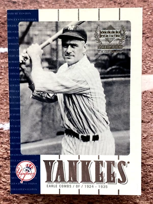 2000 Upper Deck Yankee Legends Earle Combs #19 Foto 1 de 4