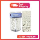 Sprinkles for Cake Decorating, White Pearl Sprinkles 4 Sizes Mix for Cake Cupcak