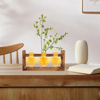  3 Pcs Flaschenvase Kleine Glasflaschen Blumenflasche Klare Blumenvase - Bild 1 von 4